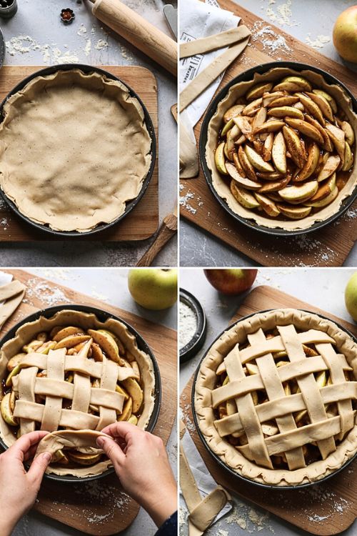 apple pie making process by salvia