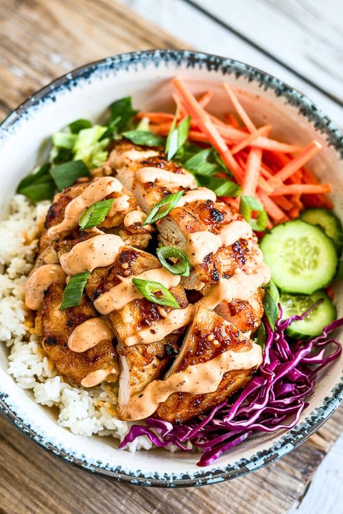 bang bang chicken bowl