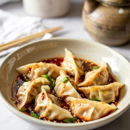 Asian Comfort Food_ Chili Oil Dumplings Recipe