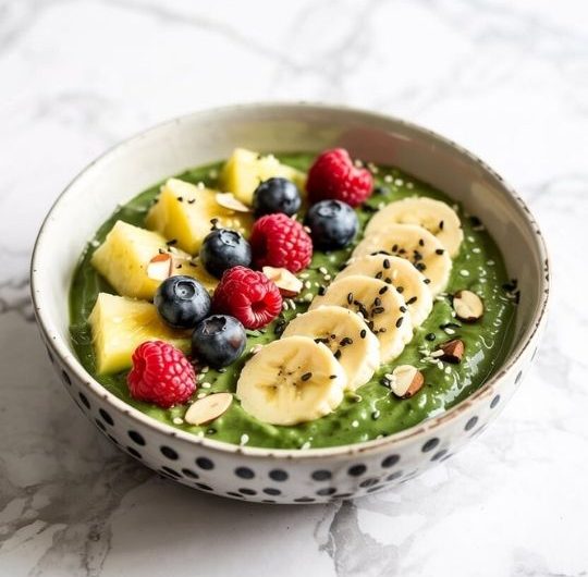 Avocado Spinach Smoothie Bowl