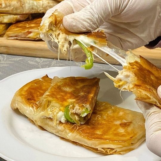 Chicken and Cheese Phyllo Pastries