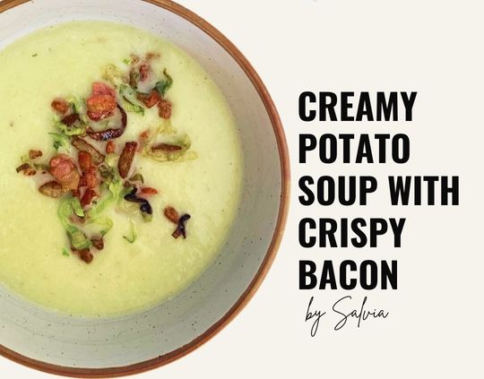 Easy Fall Soup Idea Creamy Potato Soup with Crispy Bacon