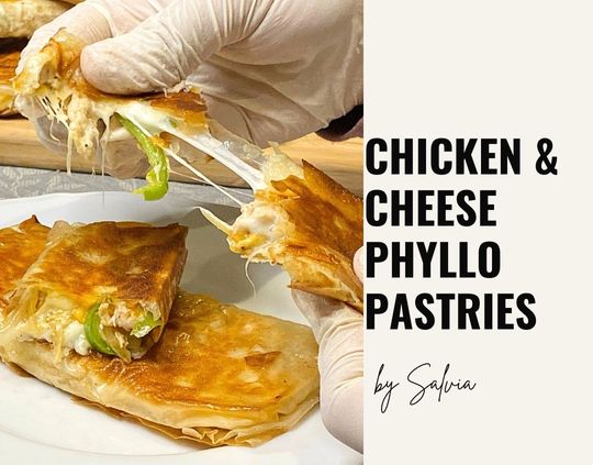 Game Day Recipes Crispy Chicken & Cheese Phyllo Pastries