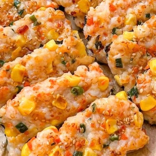 Golden Shrimp and Vegetable Patties (2)