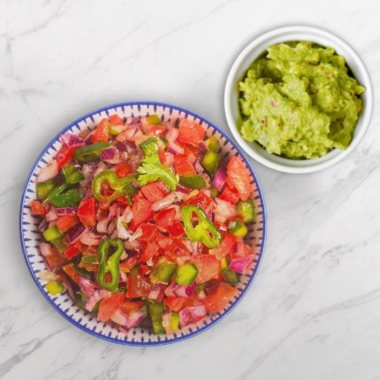 Pico de Gallo and Guacamole