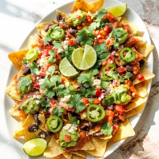 Loaded Vegetarian Nachos Recipe