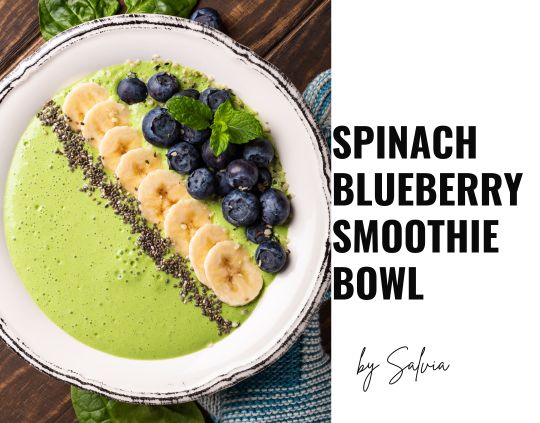 Spinach Blueberry Smoothie Bowl