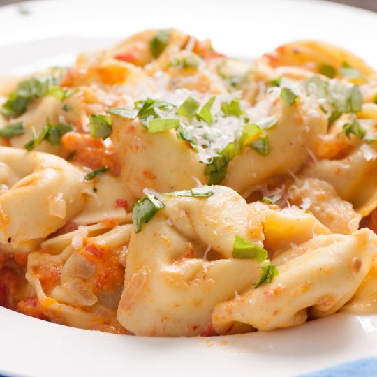 Cheese-stuffed tortellini