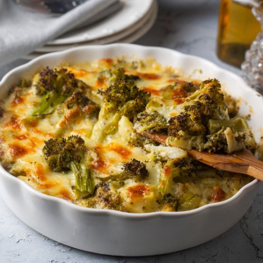 Creamy Broccoli and Cauliflower Casserole