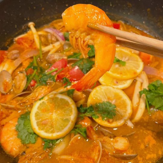 Creamy Seafood Tom Yum Soup