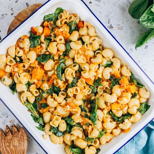 Easy Pumpkin Baked Feta Pasta Recipe