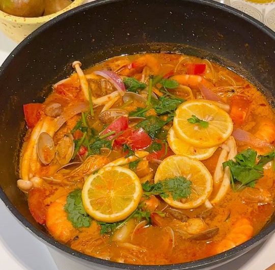 Creamy Seafood Tom Yum Soup