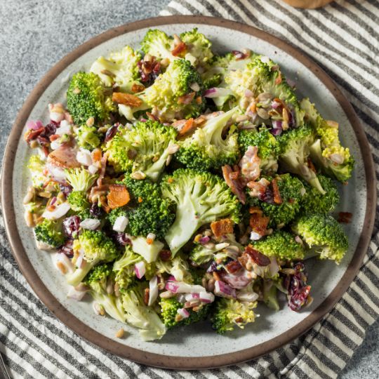 Broccoli Salad with Bacon and Cranberries