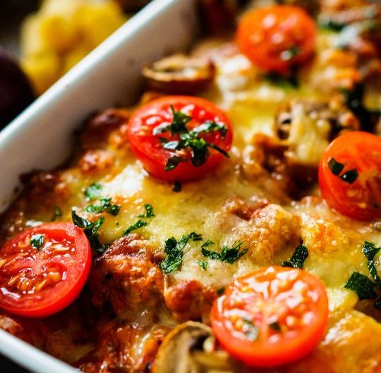 Cheesy Ground Beef and Rigatoni Casserole Recipe